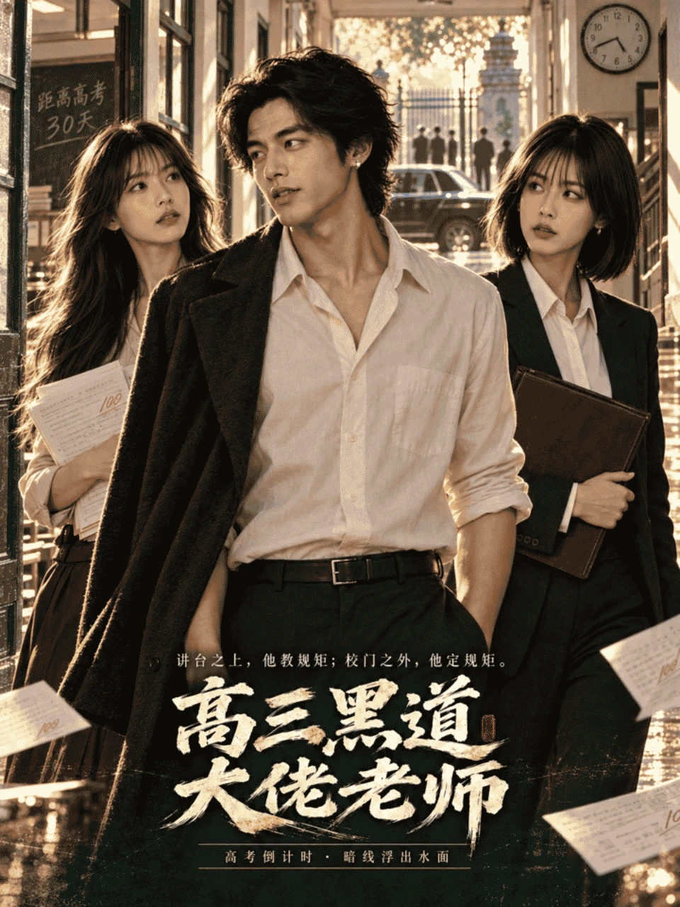 高三黑道大佬老师海报