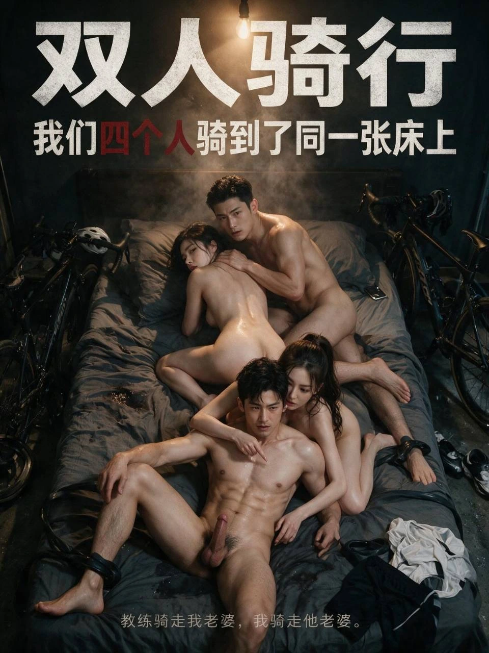双人骑行海报