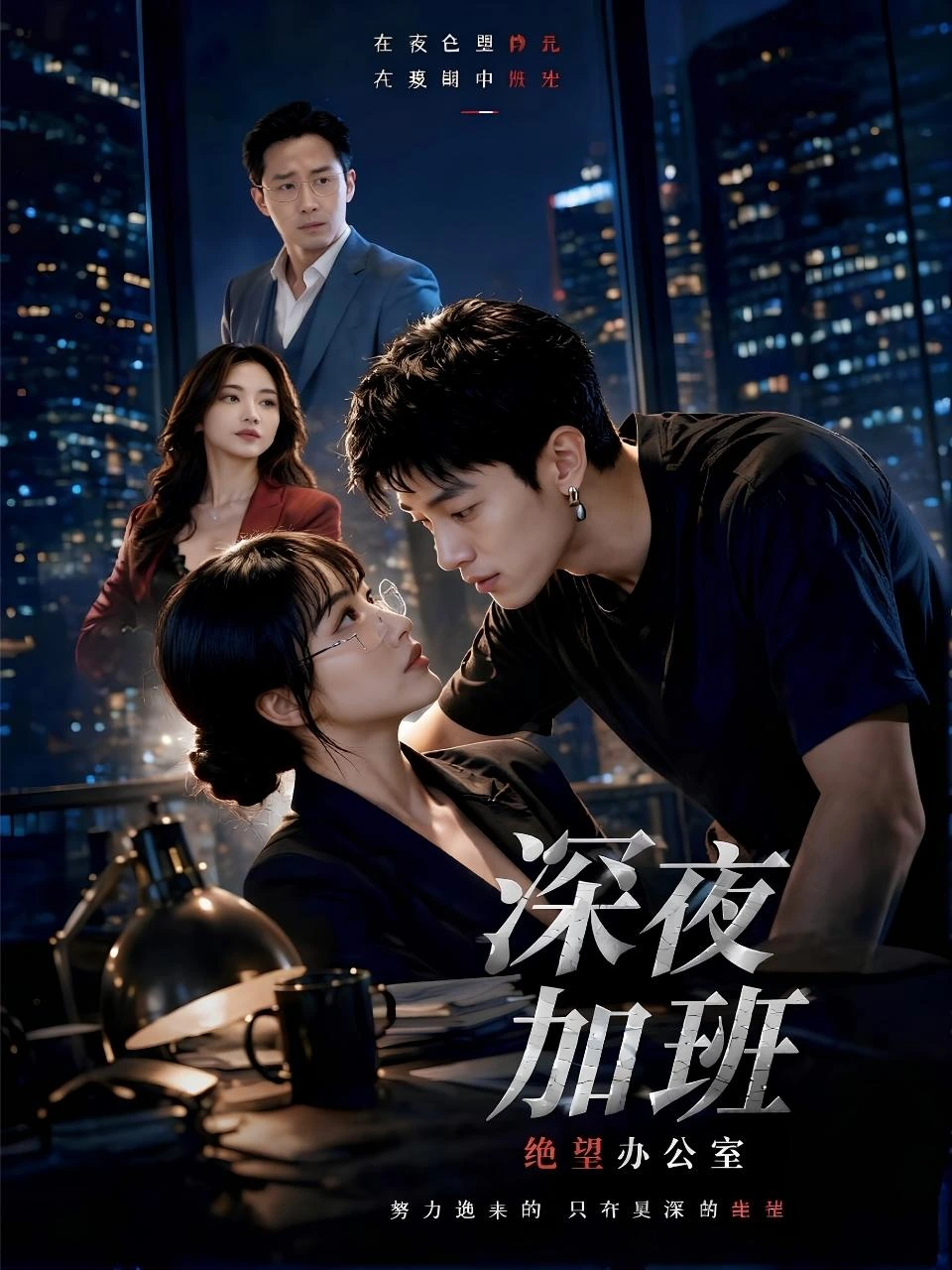 深夜加班,绝望办公室海报