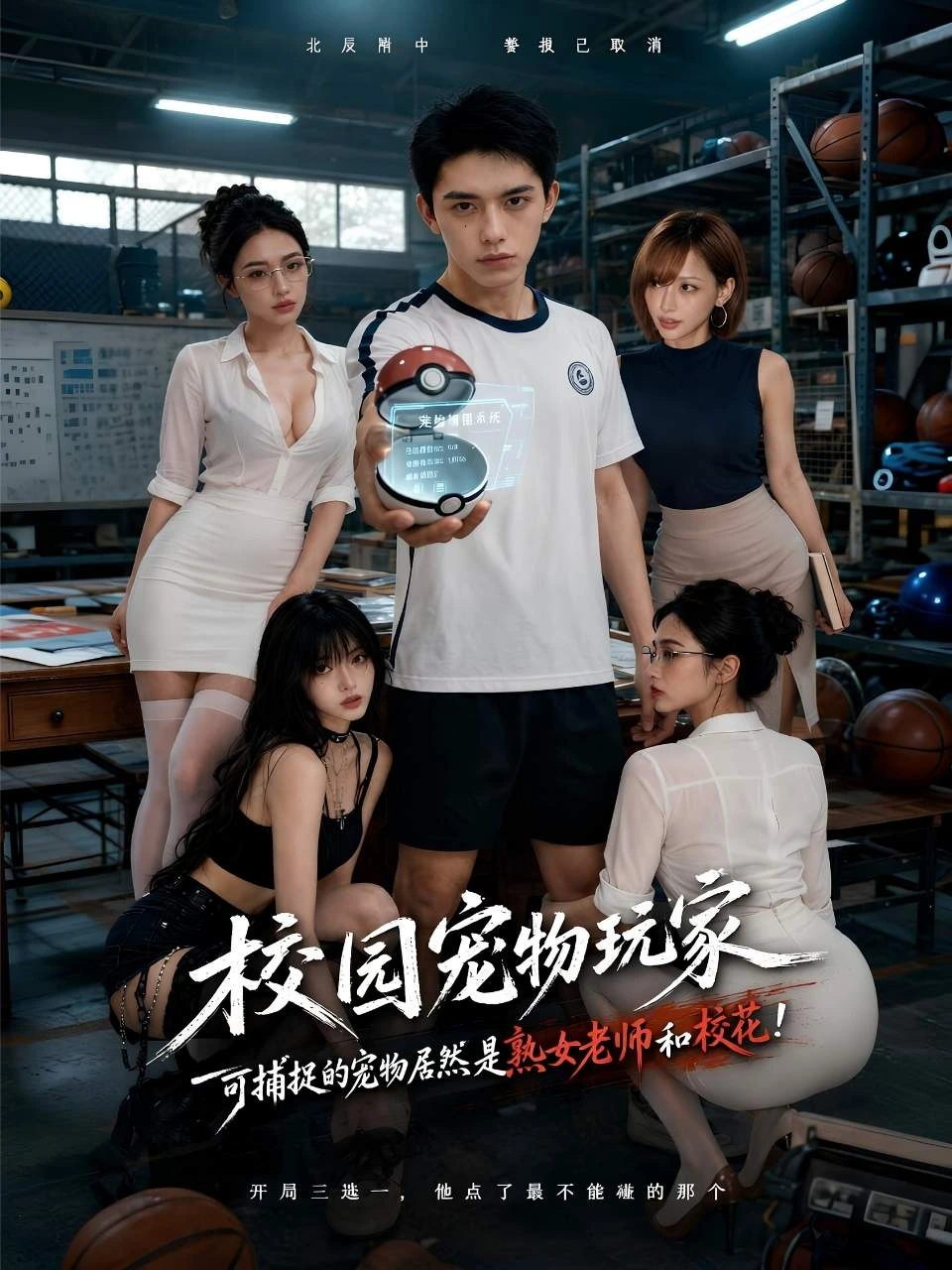 校园宠物玩家海报